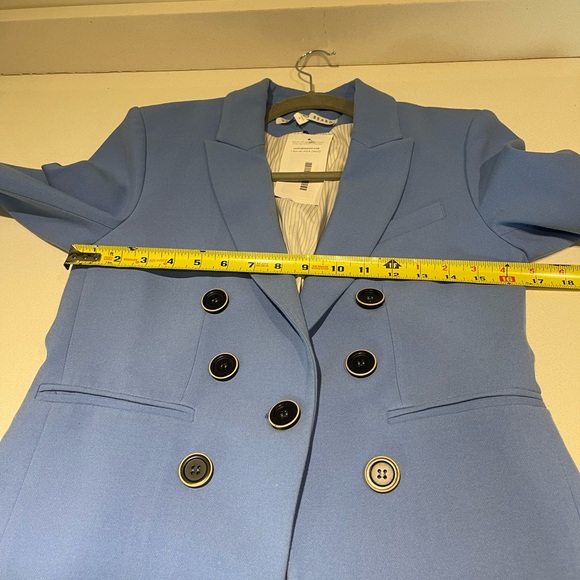 $695 Veronica Beard Colson Periwinkle Blue Dickey Jacket Luxury Blazer sz 4 - Picture 12 of 16